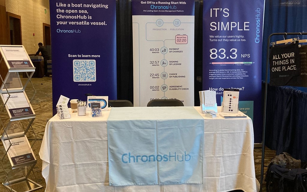 ChronosHub stand at the 46th annual SSP Conference