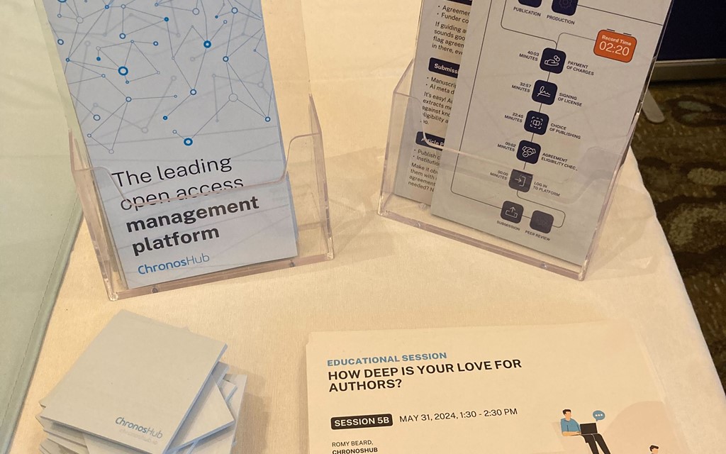 ChronosHub stand at the 46th annual SSP Conference