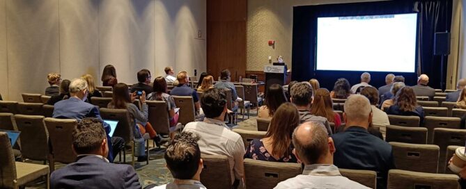 Romy Beard speaking at the 46th annual SSP conference